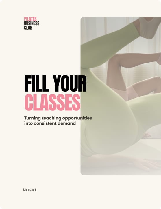 Module 6: Fill Your Classes cover